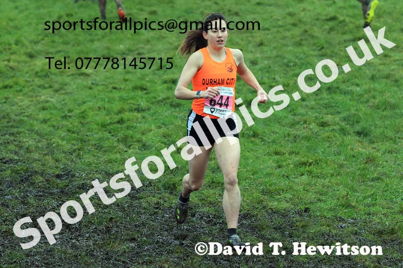Senior womens 2023 North Eastern Cross Country Champs., Temple Park, South Shields. Photo: David T. Hewitson/Sports for All Pics